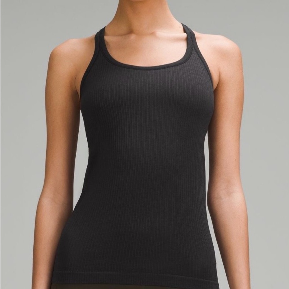 lululemon athletica Charcoal Ribbed Tank Top